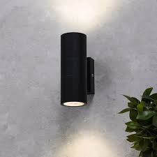 Down Outdoor Black Wall Lights