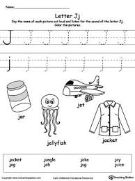 Words Starting With Letter J Letter Worksheets For Preschool Preschool Letters Letter J