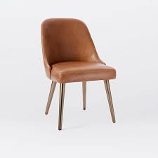 Furniwell modern pu leather upholstered dining bench entryway bench with nailhead trim. Mid Century Leather Dining Chair