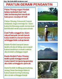 Pantun selamat pagi untuk kekasih sudah lewat tukang jamu sudah pulang para tamu bangun tidur ingat kamu met pagi gimana kabarmu? Pantun Geram Pengantin Pakcikli00