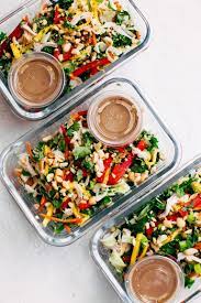Chopped Thai Chicken Salad Meal Prep Recipe Little Spice Jar Recipe Salad Meal Prep Lunch Meal Prep Healthy Lunch