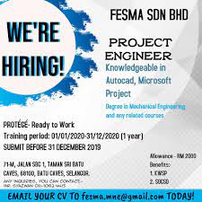 Berikut merupakan maklumat iklan kerja kosong yang ditawarkan oleh majikan terlibat. Cikgu Resume Jawatan Kosong Project Engineer Facebook