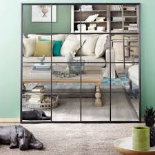 Black Metal Window Mirror 122x122 Window Mirror Dining Room Bench Seating Dining Sofa