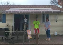 A Sunsetter Awning With A Roof Mount Hood The Deck Can Be Up To Twenty Degrees Cooler It Can Now Be Enjoyed In The Summer Awning Deck American