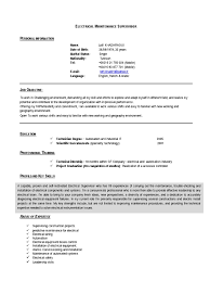 There are many supervisor positions in different fields for which this sample resume can be customized as a template, for. Electrical Maintenance Supervisor Cv Electrical Substation Electrical Engineering