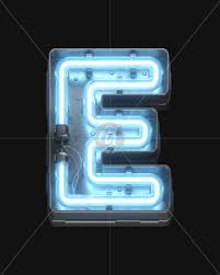 Download all hd neon effect light png and neon overlay editing light png download. E From Metal Neon Light Alphabet On Yellow Images Creative Fonts