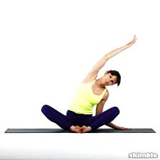 Bend your knees and pull your heels in toward your pelvis. Seated Side Stretch Exercise How To Workout Trainer By Skimble