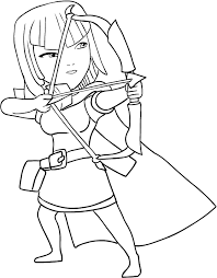 Wallbreaker clash of clans coloring pages printable and coloring book to print for free. Archer From Clash Of Clans Coloring Page