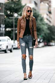 Jacket 330 At Shop Nordstrom Com Wheretoget Jacket Outfit Women Leather Jackets Women Brown Leather Jacket Outfit