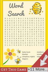 Baby Shower Word Search Game Bumble Bee Baby Shower Bumble Bee Baby Shower Bee Baby Shower Honey Bee Baby Shower