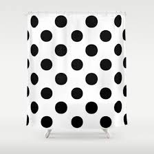 Black And White Polka Dot Shower Curtain Black White Polka Dot 10813apparel White Shower Curtain Black White Shower Curtain Curtains