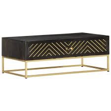 Lll tous les bons plans vidaxl trouvez les meilleurs prix et faites des économies avec la.avec des prix cassés sur tout l'univers de la maison, du jardin ou du bricolage, vidaxl est le site. Vidaxl Table Basse Noir Et Dore 90x50x35 Cm Bois Solide De Manguier Achat Vente Table Basse Vidaxl Table Basse Noir Et Soldes Sur Cdiscount Des Le 20 Janvier Cdiscount