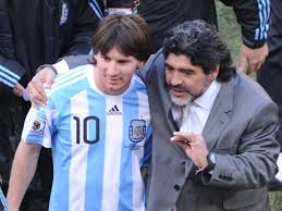 Resultado de imagen para Maradona,  Messi