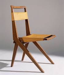 Lina Bo Bardi Wood And Leather Folding Chair 1948 Mobilya Banklar Koltuklar