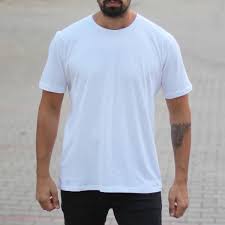 Men S Oversized Basic T Shirt White