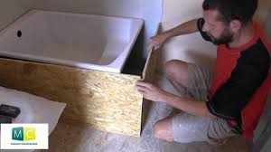 Pose Baignoire Installer Une Baignoire Acrylique Dans Une Salle De Bain Laying A Bathtub Youtube