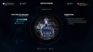 Digital based install summarize your bug negative cryo pod points after 1.08 patch how often does the bug occur? Mass Effect Andromeda Best Cryo Pods To Unlock Science Military Commerce Requirements And Benefits Usgamer