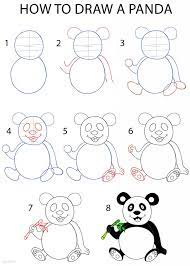 How To Draw A Panda Step By Step Pictures Cool2bkids Panda Drawing Panda Sketch Cute Panda Drawing