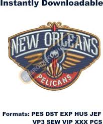 Official licensee of the nfl, mlb, nba, nhl, mls, gm, call of duty, select colleges and more! New Orleans Pelicans Logo Embroidery Design