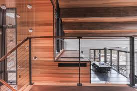 Get free shipping on qualified stair part cable railings or buy online pick up in store today in the lumber & composites department. Staircase Black Cable Railing Rustic Staircase Boston By Keuka Studios Inc Houzz