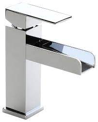 Vessel sink faucets silver/gold chrome/polished single hole modern. Modern Single Hole Waterfall Bathroom Sink Faucet Solid Brass Contemporary Bathroom Sink Faucets By Popicorns E Commerce Co Ltd Hmus 020003 Houzz