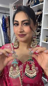 Beautiful oversize earrings ♥️, Regular 45$ , Special 35$, #oversize  #earrings #desi #vibes #fashion