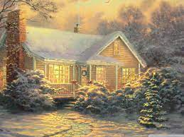 Pin By Trish On Kinkade Khristmas Kinkade Paintings Thomas Kinkade Paintings Thomas Kinkade Cottage