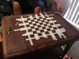 How To Make A Chessboard Out Of An Old Table Jpg 1 024 768 Pixels Chess Board Chess Table Chess Board Table