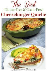 Cheeseburger Quiche Recipe Ground Beef And Spinach Recipes Savoury Dishes