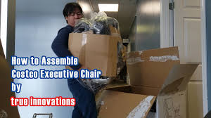 How To Assemble Office Chair Costco True Innovation Executive Chair Youtube