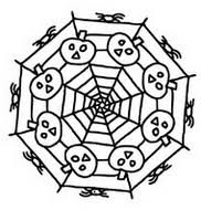 Halloween mandala is a free page for coloring. Coloring Pages Halloween S Mandalas Morning Kids
