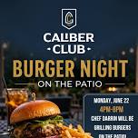 Burger Night On The Patio — Lake Erie Arms