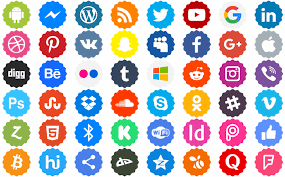 Social Networks Color Font Elharrak Fontspace Social Networks Coloring Download Social Icons