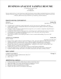 business analyst cv sample templates