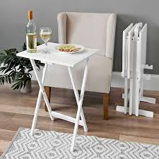 Check spelling or type a new query. White Tray Tables With Stand Set Of 5 Kirklands