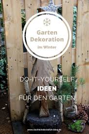 Terrassen können im winter ein trauriger anblick sein. Winterdeko Im Garten Und Ein Kleines Diy Mit Baumscheiben Tischlein Deck Dich