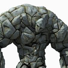 Stone Golem Rigged 3d Max Creature Design Monster Design Concept Art Characters