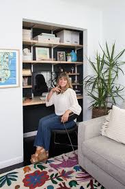 To maximize a tiny playroom, turn the closet into a couch for kids to play and read. How To Turn Your Closet Into A Home Office With Container Store 100 Layer Cake