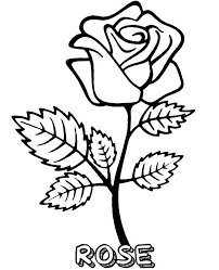 This would make a beautiful drawing on the front of a valentines day card. Blooming Rose Coloring Page Rose Coloring Pages Flower Coloring Sheets Rose Flower Colors