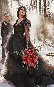 Wizard charm of black marriage befits to cool gals and favorable men. Gothic Wedding Dresses Challenging Traditions