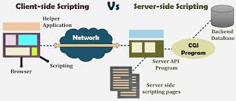 difference between server side scripting and client side