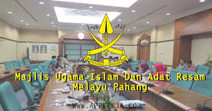 Menjadi institusi pengurusan hal ehwal islam yang cekap dan terunggul Jawatan Kosong Majlis Ugama Islam Dan Adat Resam Melayu Pahang Tahun 2018 Appjawatan Malaysia