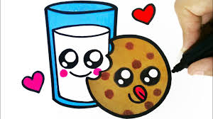And carefully erase the auxiliary shapes. How To Draw A Cup Of Milk And Cookie Step By Step Social Useful Stuff Handy Tips
