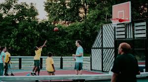 Here @cloverdale courts, nba guard will barton helped organize a bbq. 2k Foundations Goodnow Pal Center