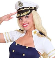Widman 0186S White Captains Sailor Navy Hat : Amazon.co.uk: Toys & Games