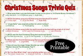 A rite of passage for musicians is having a song on the top 40 hits radio chart. Free Printable Christmas Songs Trivia Quiz