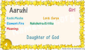 Aaruhi Meaning Origin Aaruhi Girl Name Meaning Names With Meaning Meant To Be Daughter Of God