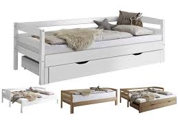 Massivholz natur maße bett maße: Relita Funktionsbett Emilia 90 180x200 Buche Massiv 1 Bett Mit Unterbett Doppelbett Funktionsbett