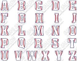 Free svg files | baseball alphabet letters a b c cut that design. Baseball Monogram Alphabet Font Cutting File Set In Svg Eps Dxf Jpeg And Png Format Svg Salon