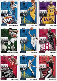 Here are the best lebron james jersey patch cards ever. Amazon Com 2018 2019 Panini Contenders Nba Basketball Series Complete Mint Basic 100 Card Veteran Players Set With Lebron James Stephen Curry Kevin Durant And More Collectibles Fine Art